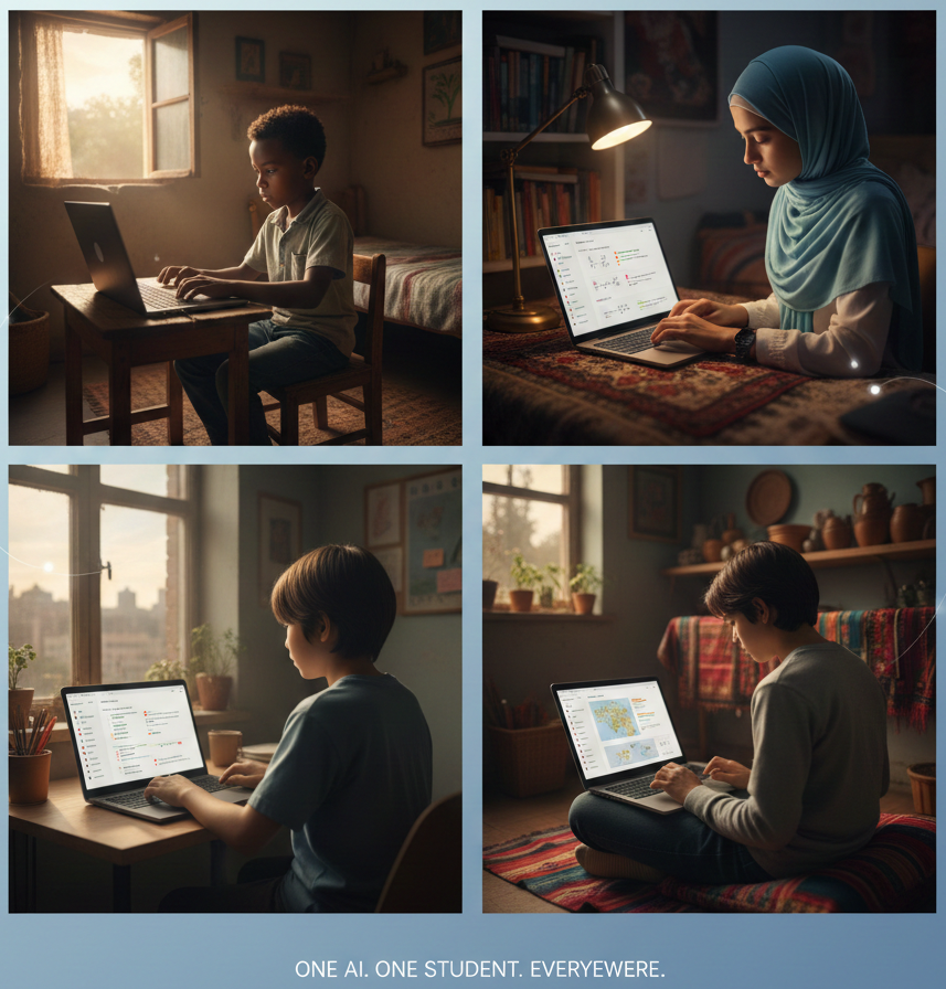 World map showing Bloom Academia's global reach and accessibility